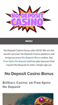 Mobile Screenshot of nodepositcasino.com