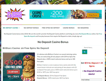 Tablet Screenshot of nodepositcasino.com